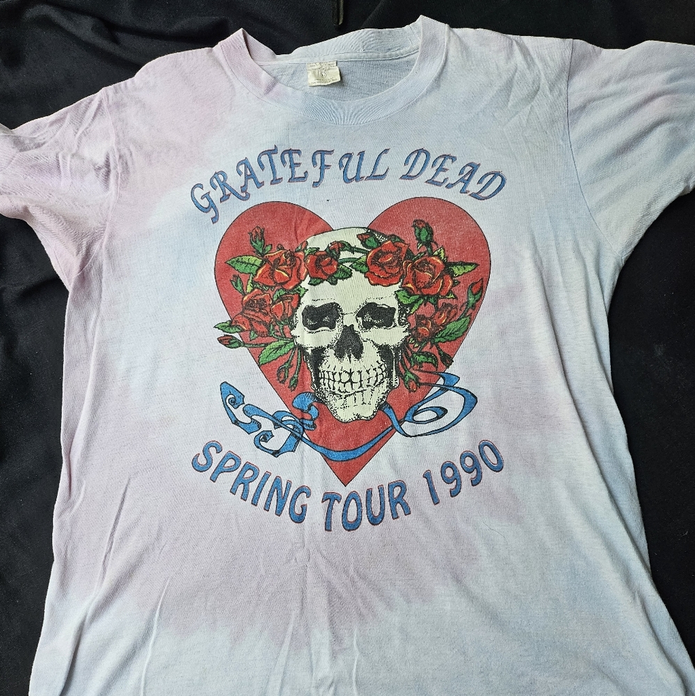 Vintage 90s Grateful Dead Spring Tour Valentine 20.5x28 Single Stitch Shirt rare